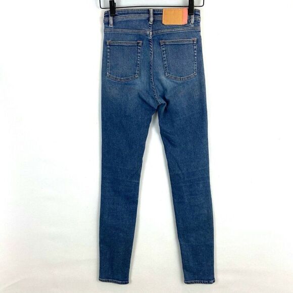ACNE STUDIO Bla Konst Peg Mid Blue Skinny Jeans size 26 - Picture 3 of 6